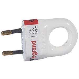 Clavija EUROPLUG 2 polos 10A BLANCO 050312 LEGRAND