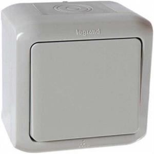 Pulsador forix de superficie GRIS IP44 782384 LEGRAND