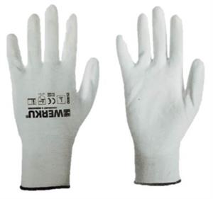 Guantes de Poliuretano Blanco Talla L