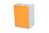 Cubo reciclaje individual apilable naranja