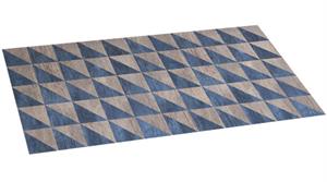 Alfombra vinílica estampada CROMA WOOD GEOM 45x75 cm AP400